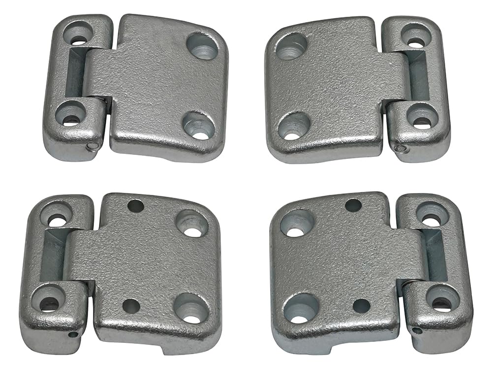 Front Door Hinge Kit 4 Pieces Puma Fixings Fits Land Rover Defender DA1070SS Britpart