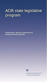 ACIR state legislative program (Volume 5)