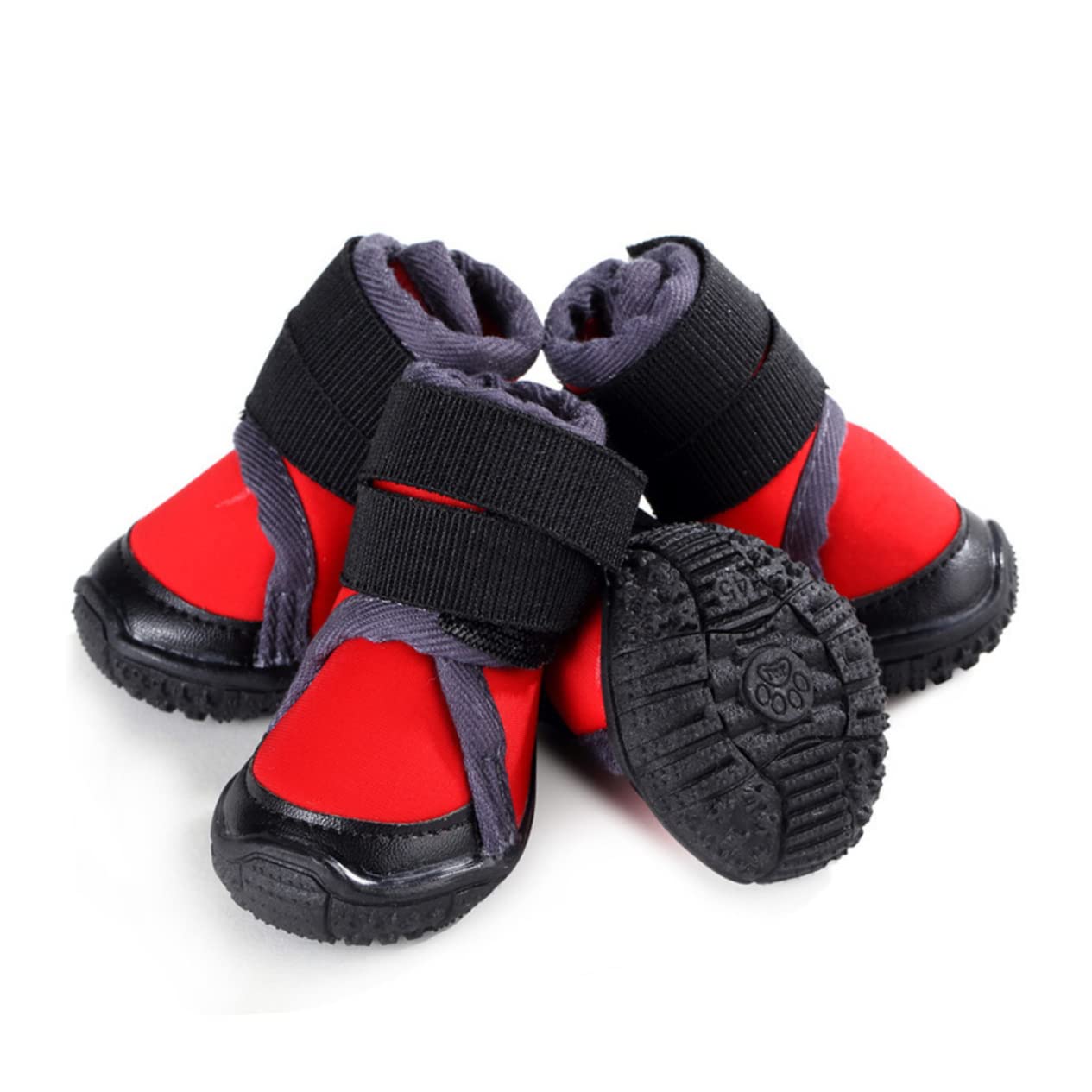 Housoutil Hundeschuhe für Draußen, rutschfeste Pet Schuhe, 4 Stück