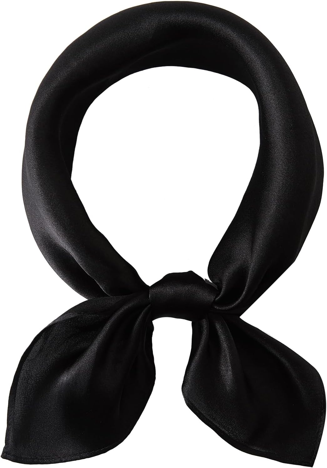 WUZININGLE 21"x21" Solid Color Silk Scarf-100% Mulberry Silk Neck Scarf-Light Thin Breathable Small Headscarfs