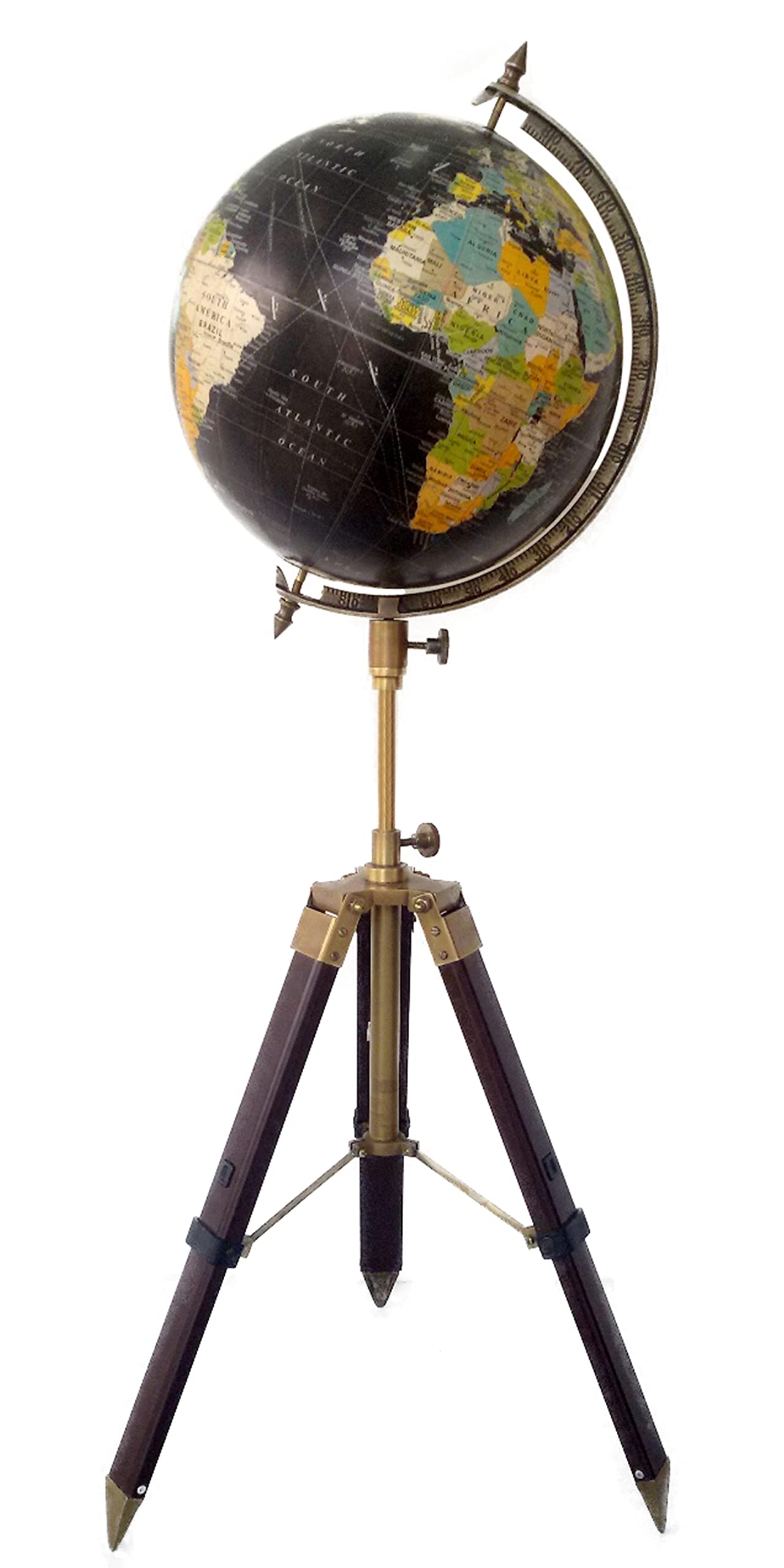 Calif International World Globe for Kids, Adults Large with Stand | Interactive, Decorative, Learning, Educational World Globe | 12 Inch Diameter (With Stand 40 inch)
