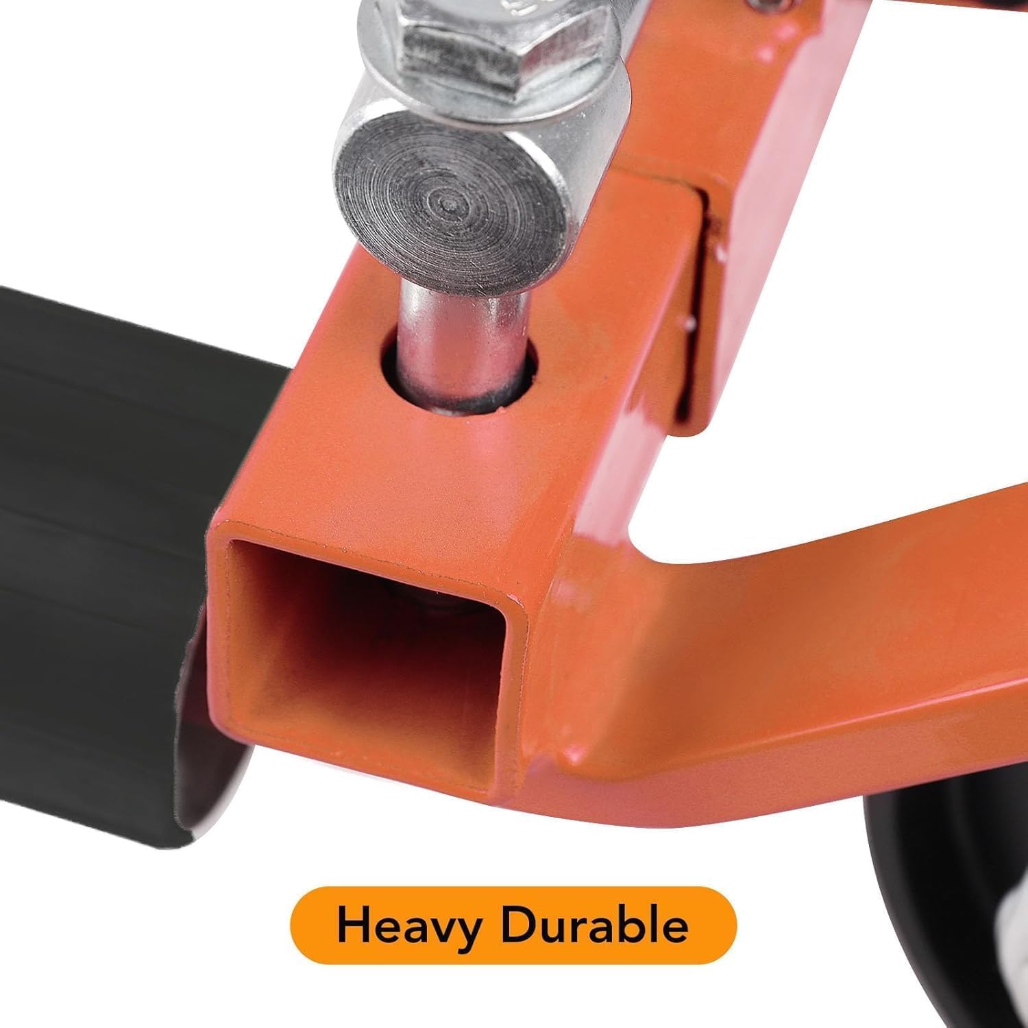 2Pcs Car Wheel Dolly, 3000LBS Capacity Hydraulic Tire Jack Trailer Dolly, 12'' Wheel Vehicle Positioning Jack with Heavy Duty Rollers and Foot Pedal for Auto Repair, Garage, Towing, Orange