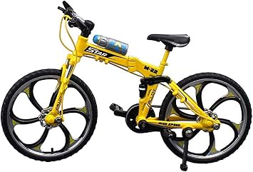 1pcs Mini Finger Mountain Bike Zinc Alloy Mini Bicycle Model Cool Model Decoration Crafts for Home,Bedroom, Living Room, Office,Decoration