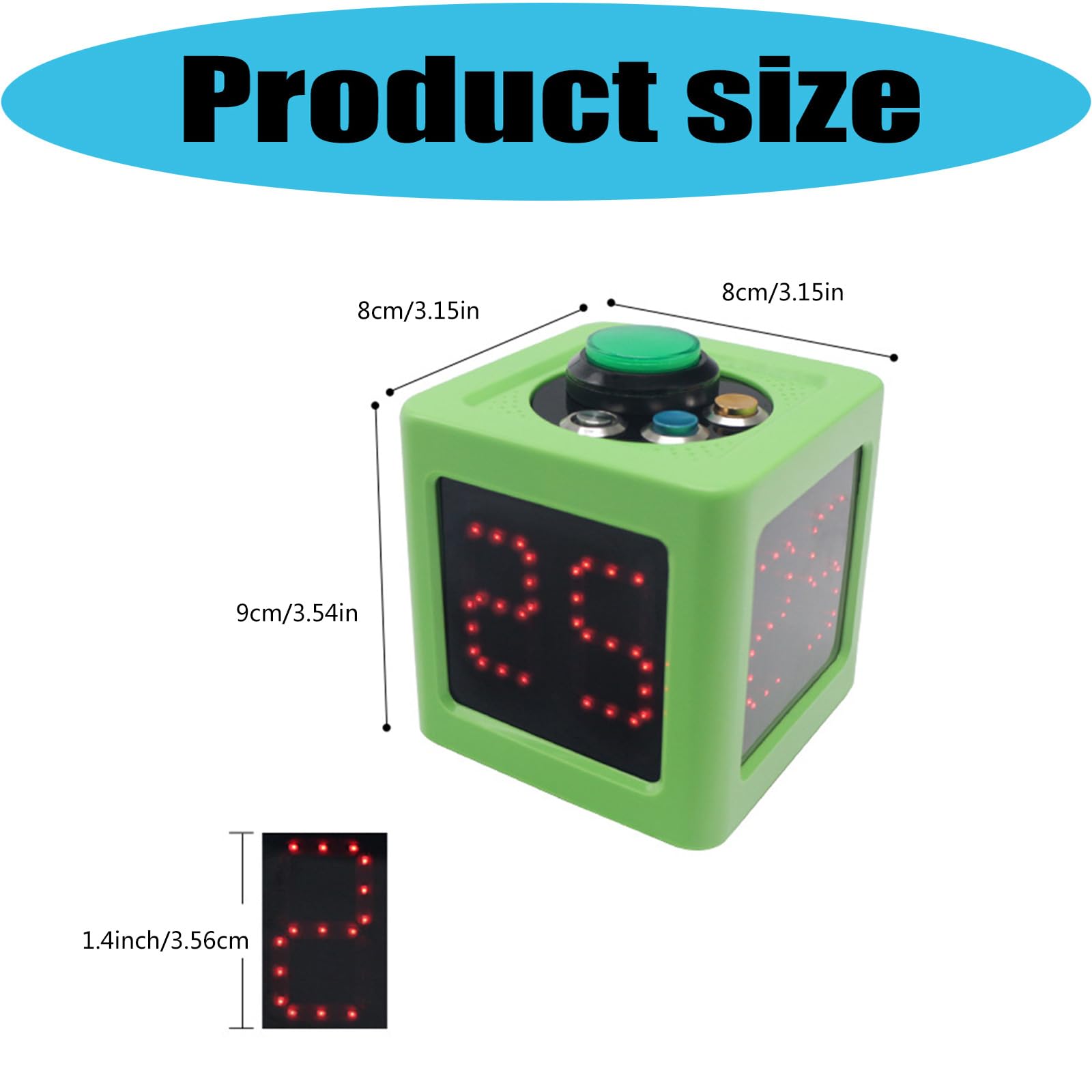 Temporizador electrónico multifunción con función de pausa, ABS, diseños ligeros para varias tarjetas y reloj de actividad base