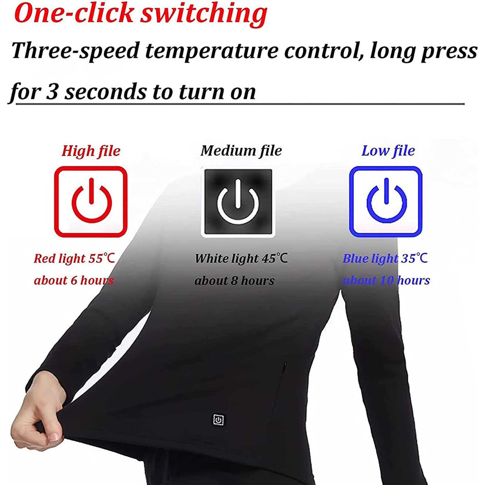Women's Inner Fleece Thermal Underwear Set - Men's Thermal Underwear Set - Warm Thermal Top and Thermal Trousers Leggings Functional Underwear Sets