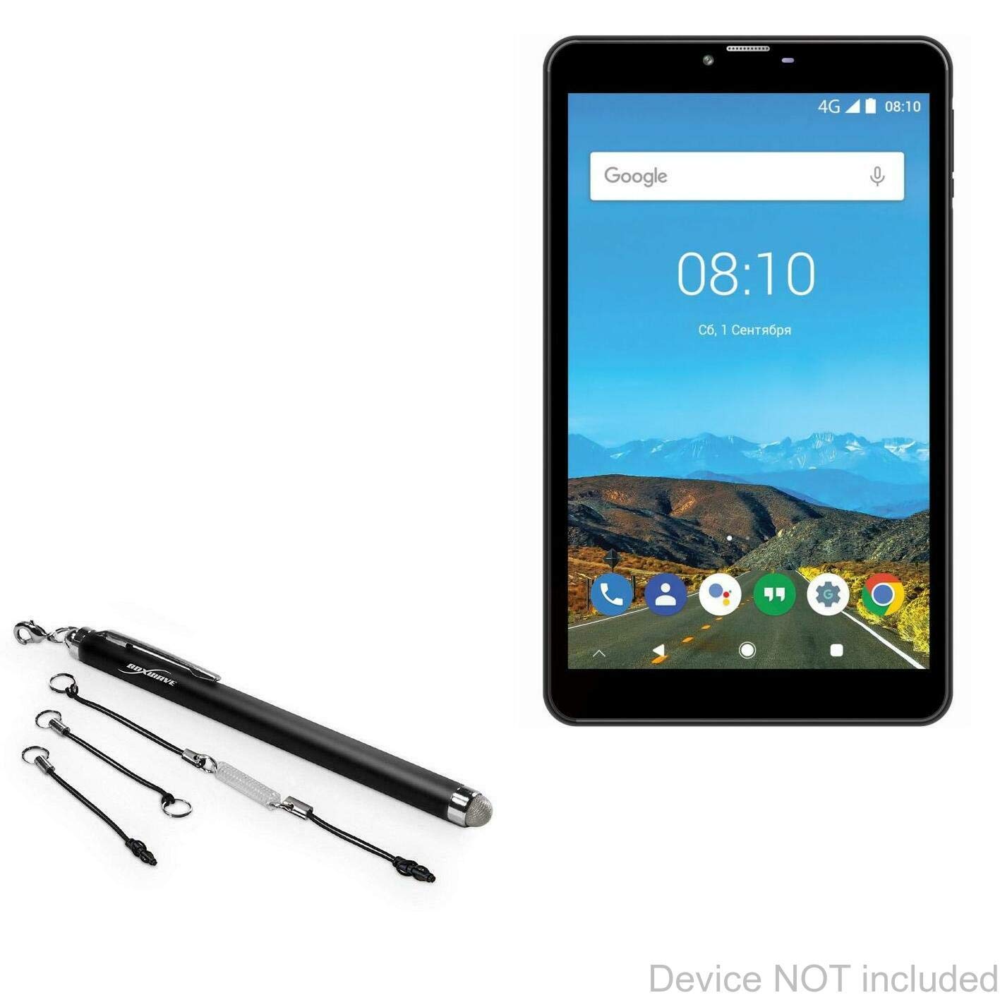 Bravis NB871 4G Stylus Pen, BoxWave [EverTouch Capacitive Stylus] Fiber Tip Capacitive Stylus Pen for Bravis NB871 4G - Jet Black