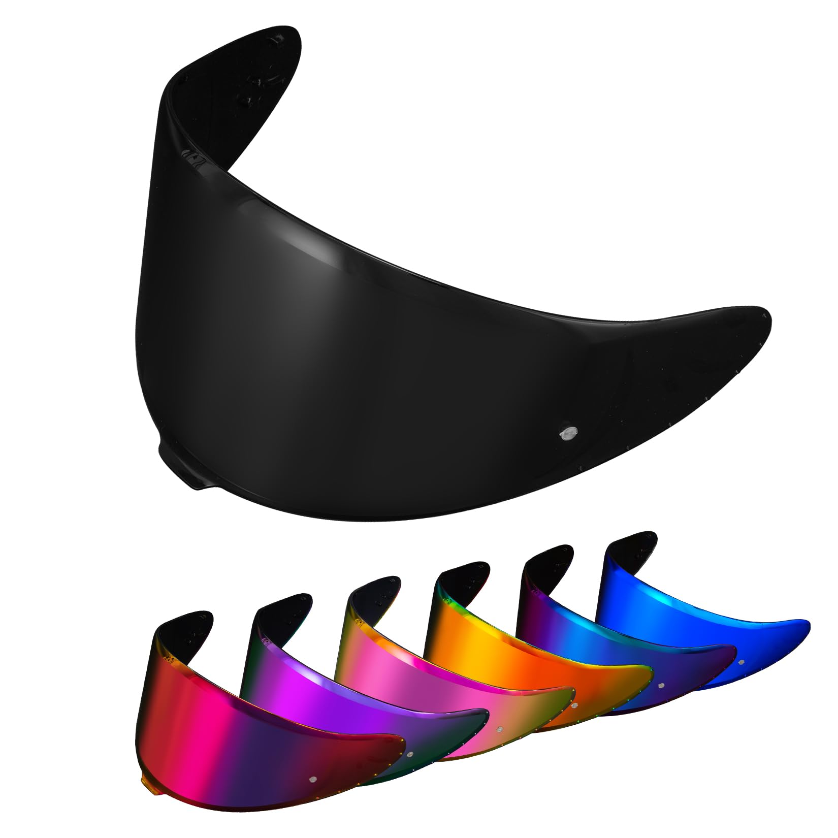 PSLER Visiera per Casco per Shoei NXR2 Z8 Visiera Colorata per RF-1400 CWR-F2 CWR-F2R X-Fifteen X15 X-SPR Pro Protezione UV per Moto Accessori di Ricambio per Visiera Protettiva(Nero Scuro)