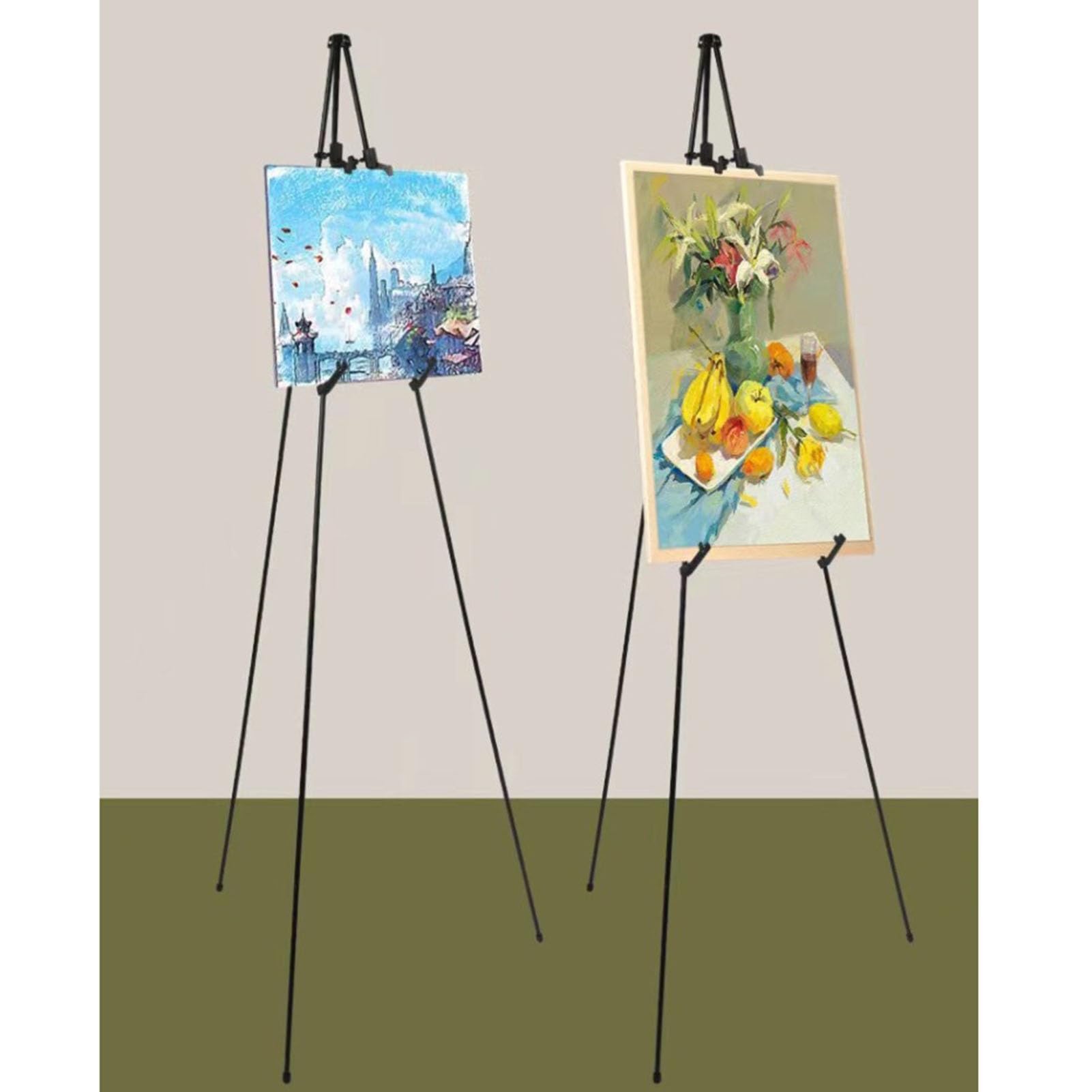 Soporte de cartel de bienvenida, caballete plegable para tableros de bienvenida de boda, impresiones artísticas, pósteres de fotos, soporte ajustable y portátil para eventos