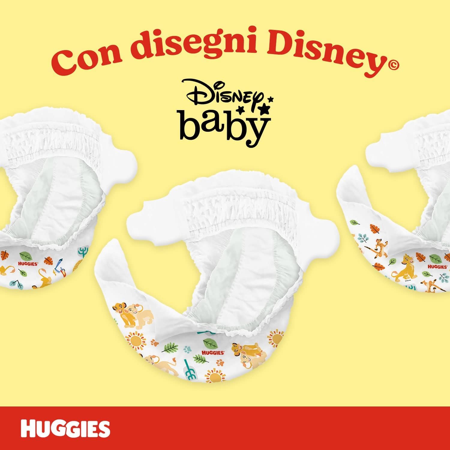 Huggies Unistar Pannolini Taglia 6 (15-30 Kg) Design Disney 72 Pz