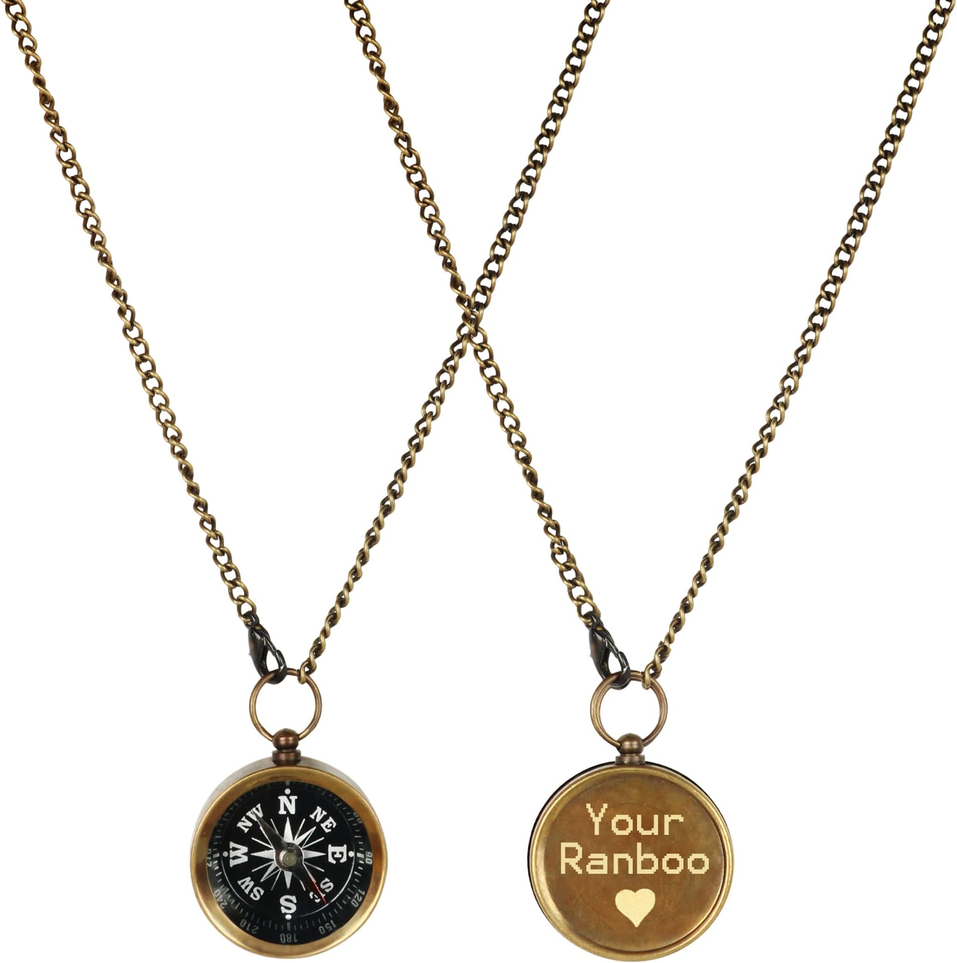 PORTHO Your Tommy Your Tubbo/Ranboo Frienship Compass Gifts | Best Friends Gifts | Necklaces Set for Him or Her | Gifts for Friendship Day, Valentine Day, Anniversary, Birthday