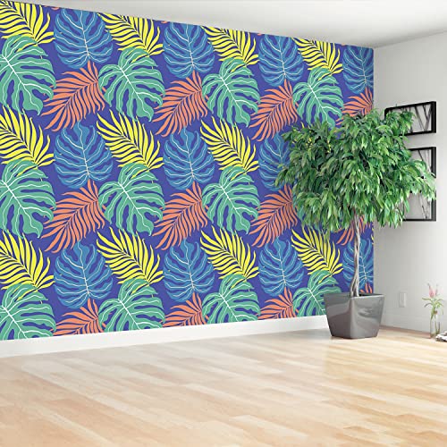 Papier Peint Jungle autocollant pour masquer les défauts d'un mur - 3