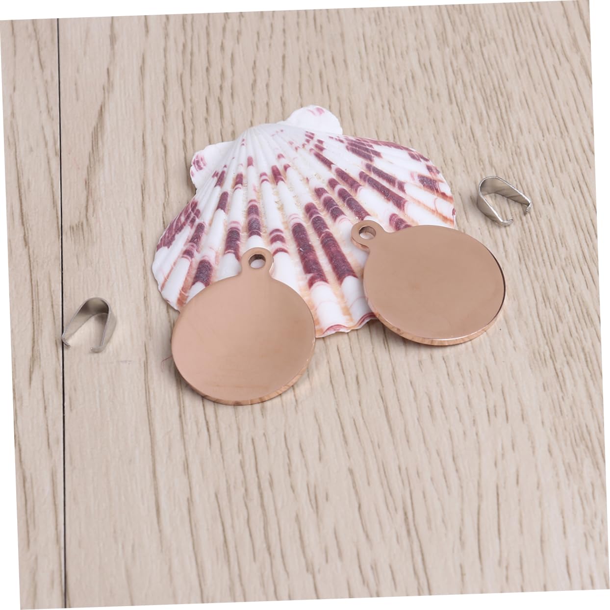 VANZACK 2Pcs Blank Pet Id Tags Rose Cat Identification Tags Blank Tags for Pets for Puppies and Kittens