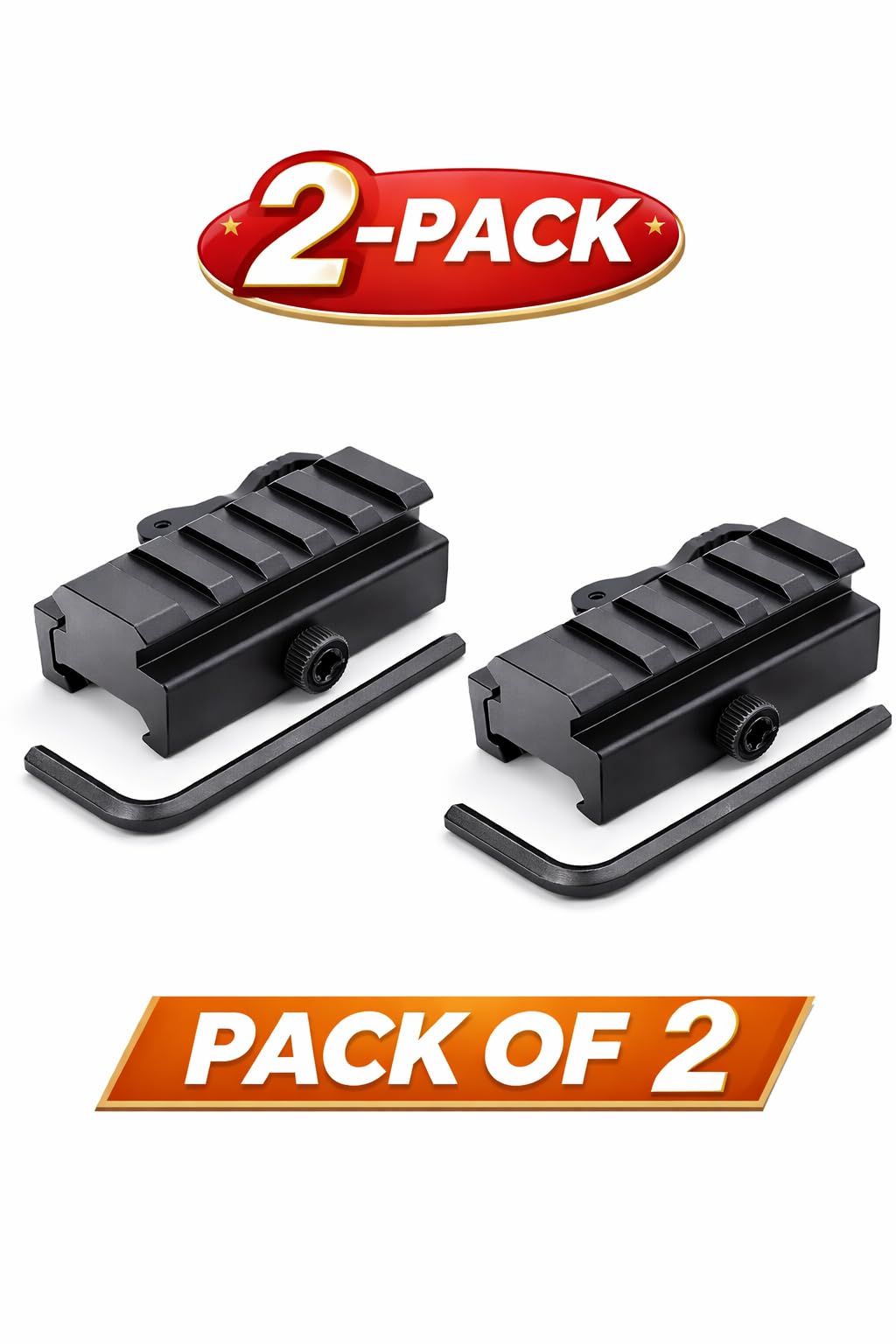Amazon.com: GOTICAL Low Profile 5 Slot Picatinny Riser Mount with