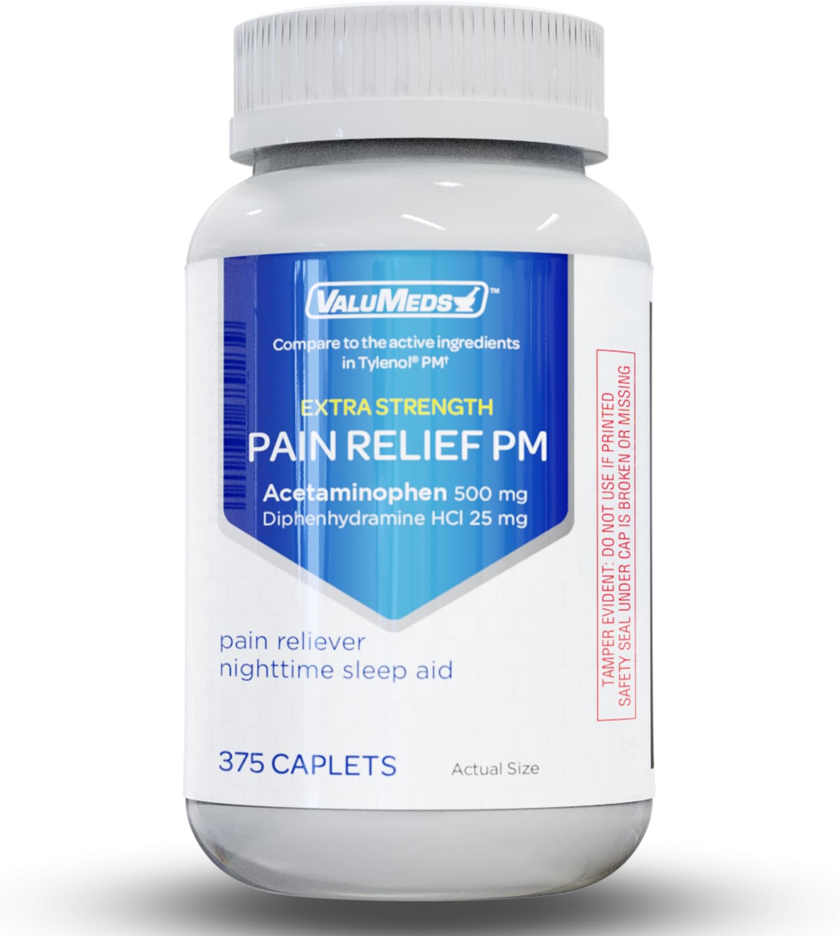 ValuMeds PM Pain Reliever and Nighttime Sleep Aid (375