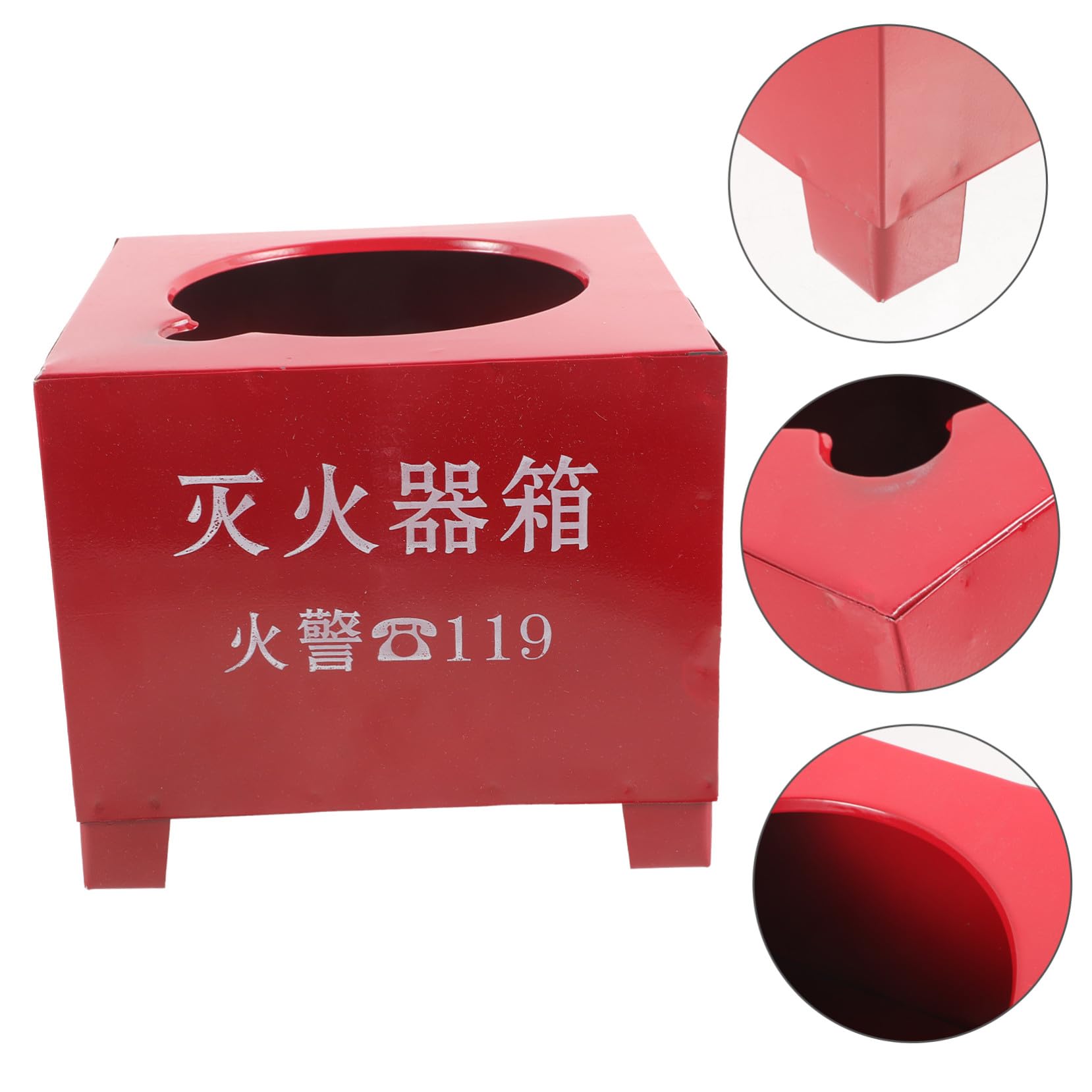 VALICLUD Soporte para Seguridad Rojo para Extintor Hierro en Incendios y 2-4kg Base Resistente Diseño Práctico Adecuado Hogar y Oficina