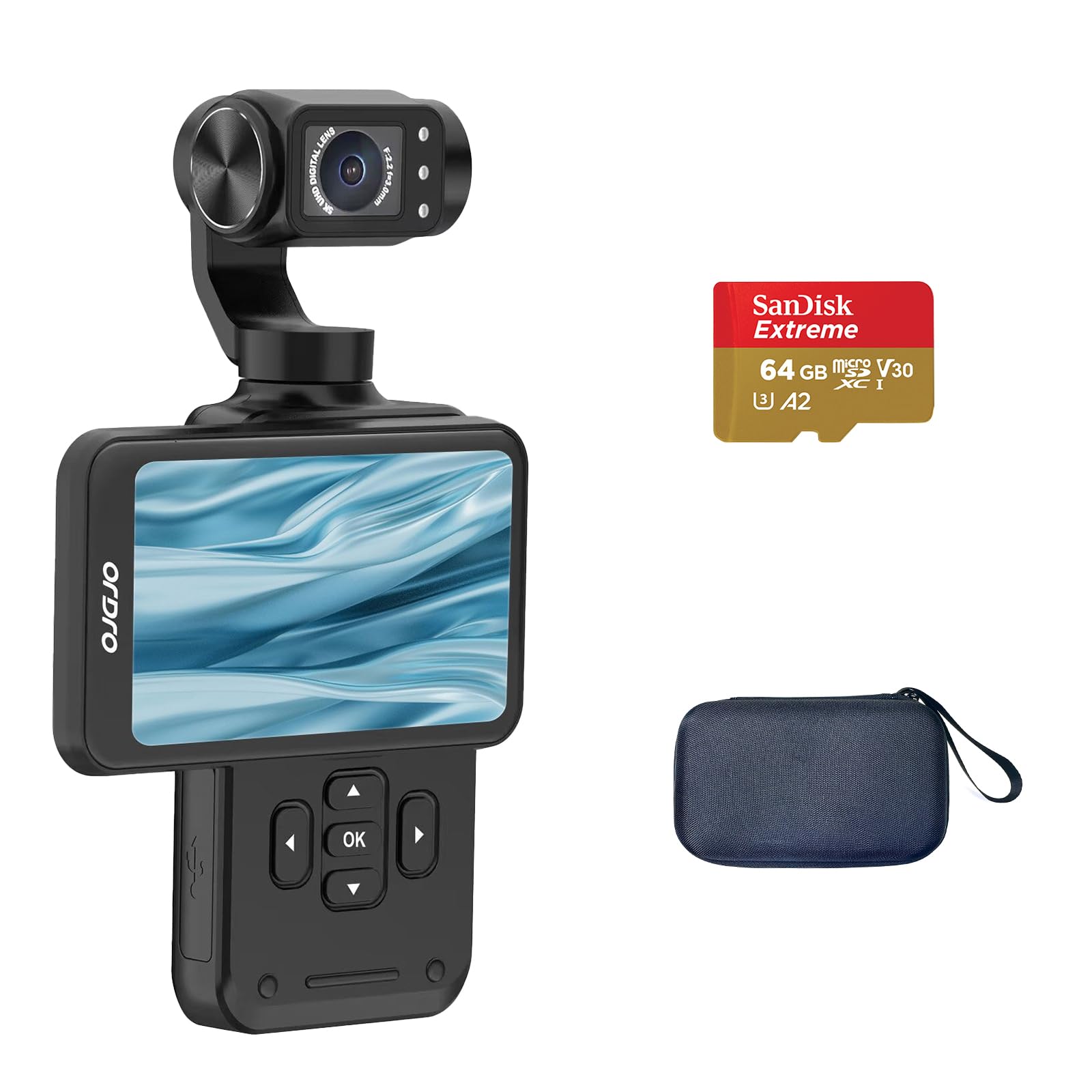 Amazon | Ordro M5 最新型 5K ジンバルカメラ ハンドヘルド