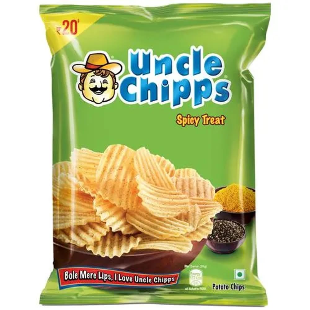 Uncle Chips Kaxilu Uncle Spicy Treat Potato Chips,50 Gram
