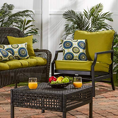 Greendale Home Fashions 2-Piece Outdoor Deep Seat Cushion Set, Lime #TOP4