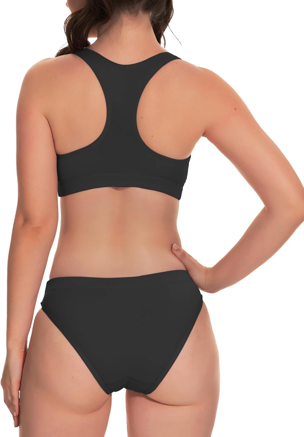 Beautikini Period Swimwear Two Piece Menstrual Leakproof Sporty Bikini Sets Bathing Suit Period Swimsuit for Teen Girls - Image 2