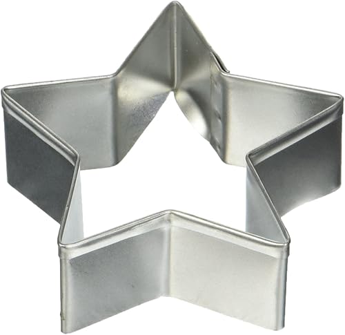 R&M - Cortador de galletas, 2.75 pulgadas, estrella, acero estañado