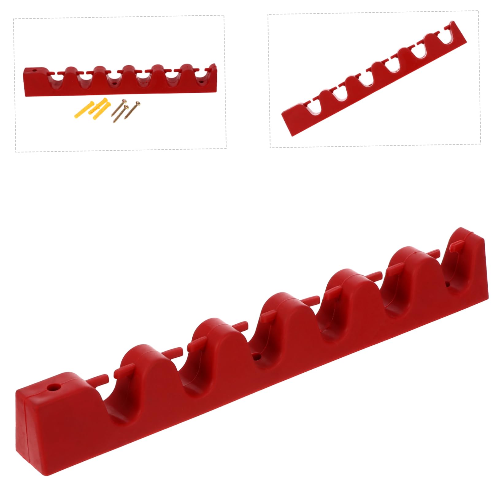 BRIGHTFUFU 1Pc Fishing Rod Holder Wall Mounted Fishing Rod Display Stand Portable Fishing Gear Rack for Organized Storage Easy Installation Space Saving Design for Fishing