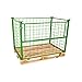 Produktbild Abrollwerk Gitteraufsatzrahmen 1200x800x1000 mm grün lackiert für Euro-Paletten  klappbare Gitterbox mit 1000 mm Nutzhöhe für DIN-Paletten  praktisch für Industrie & Garten & Brennholz
