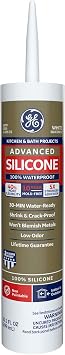 GE Sealants & Adhesives Advanced Silicone 2* Kitchen & Bath Sealant, 10.1oz, White