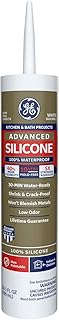 GE GE5070 Silicone II Bath Sealant, 10.1 oz Tube, White