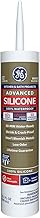GE Sealants & Adhesives GE5070 Advanced Silicone 2 Kitchen & Bath Sealant, 10.1oz, White