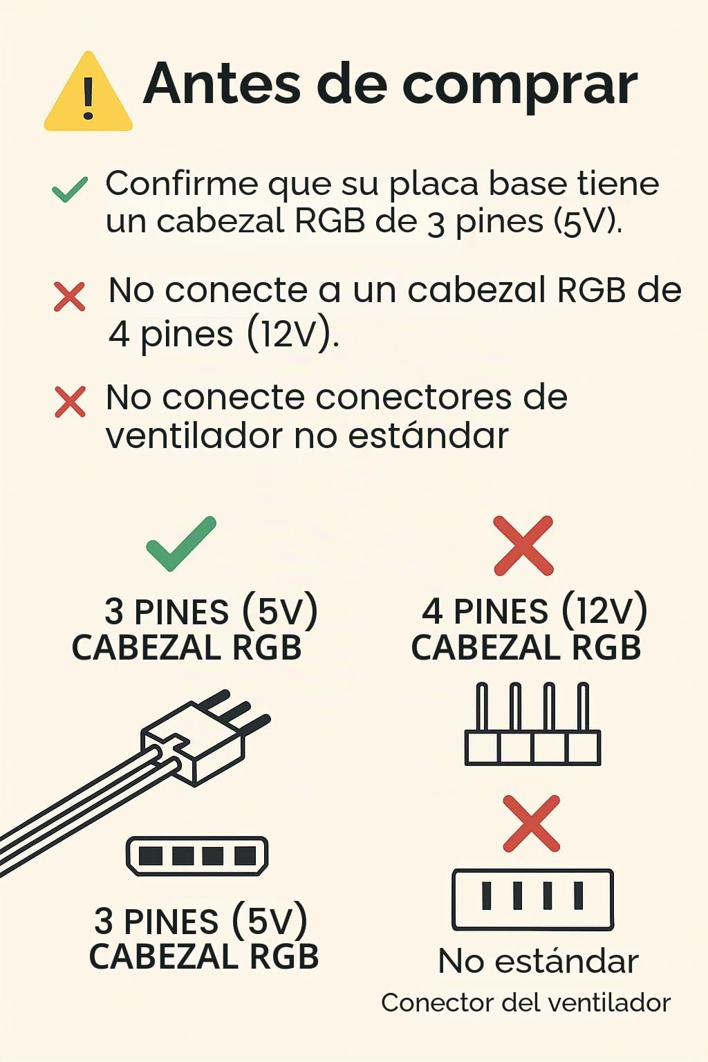 DollaTek Hub de ventilador de PC de 5 V y 3 pines RGB de 10 puertos con cable de extensión de 3 pines para tiras de luz LED RGB