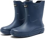 Rain Boots for Men, Waterproof Rubber Boots Superior Durable Mid Calf Garden Boots Non-Slip Mud Boots, Platform Fishing Boots for Outdoor Comfort Work Boots