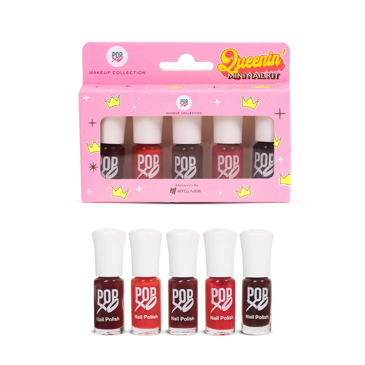 MyGlamm POPxo Makeup Collection -Mini Nail Kit-Queenin' Glossy Finish-5X3ml-picture-53