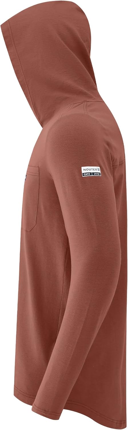 FR Hooded Shirt 6oz Lightweight Flame Resistant Stretch Hoodies Fire Retardant Hoodie for Men NFPA2112 CAT2 - Image 2