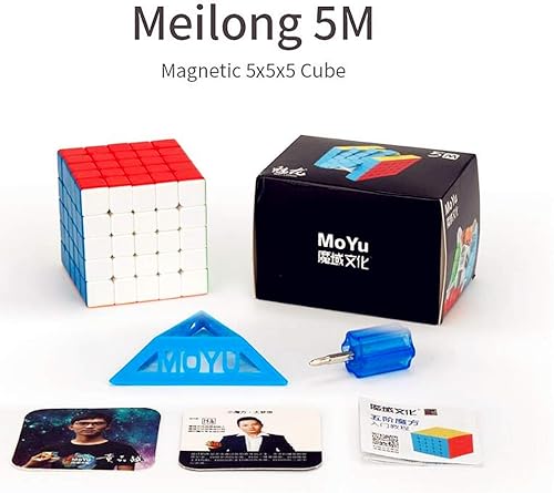 Miniatura 6 de LiangCuber Moyu Meilong 5x5 M Cubo magnético de velocidad sin pegatinas Moyu Meilong M 5x5 cubos rompecabezas 5x5x5