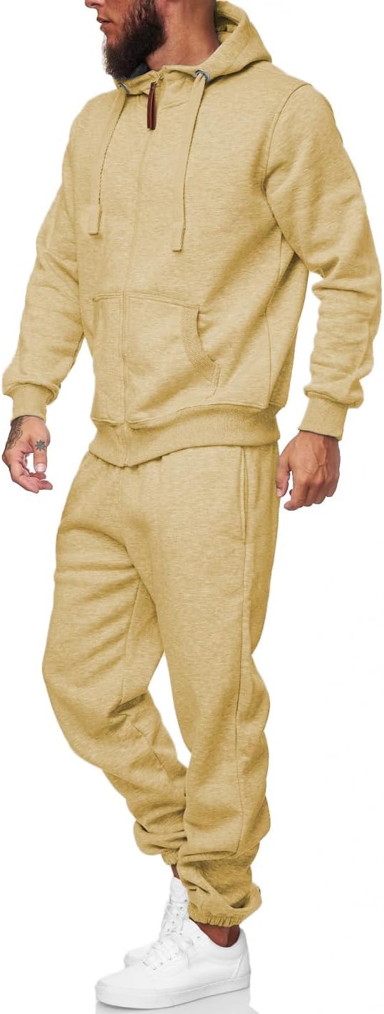 HHGKED Sweat suits men Tracksuits 2 Piece sets Athletic Jogging suits Casual Outfits for men image 3