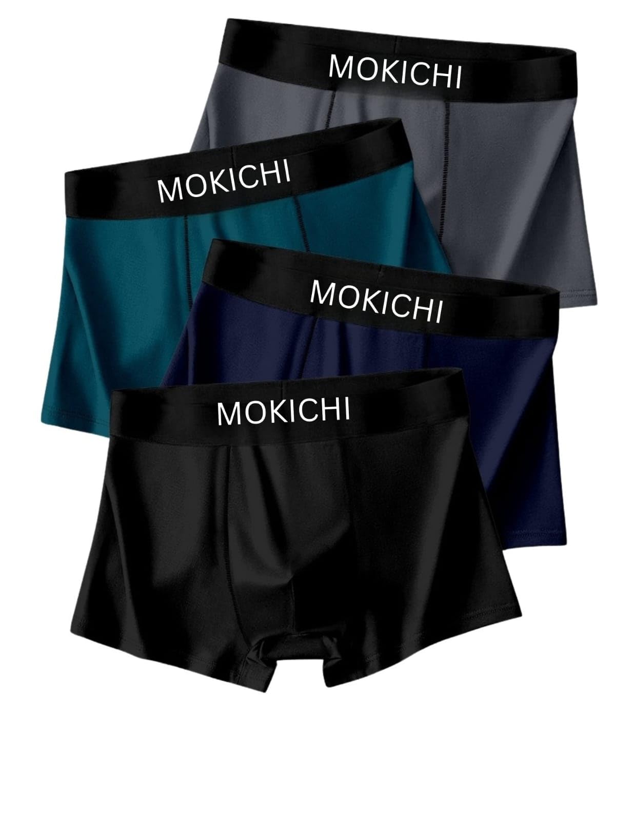 Men's Ice Silk Boxer Briefs for Men Pack of 4 | Ultra Soft Breathable Stretch Trunks | Moisture Wicking Quick Dry Innerwear | Comfort Fit No Ride-Up Underwear Sports-picture-43
