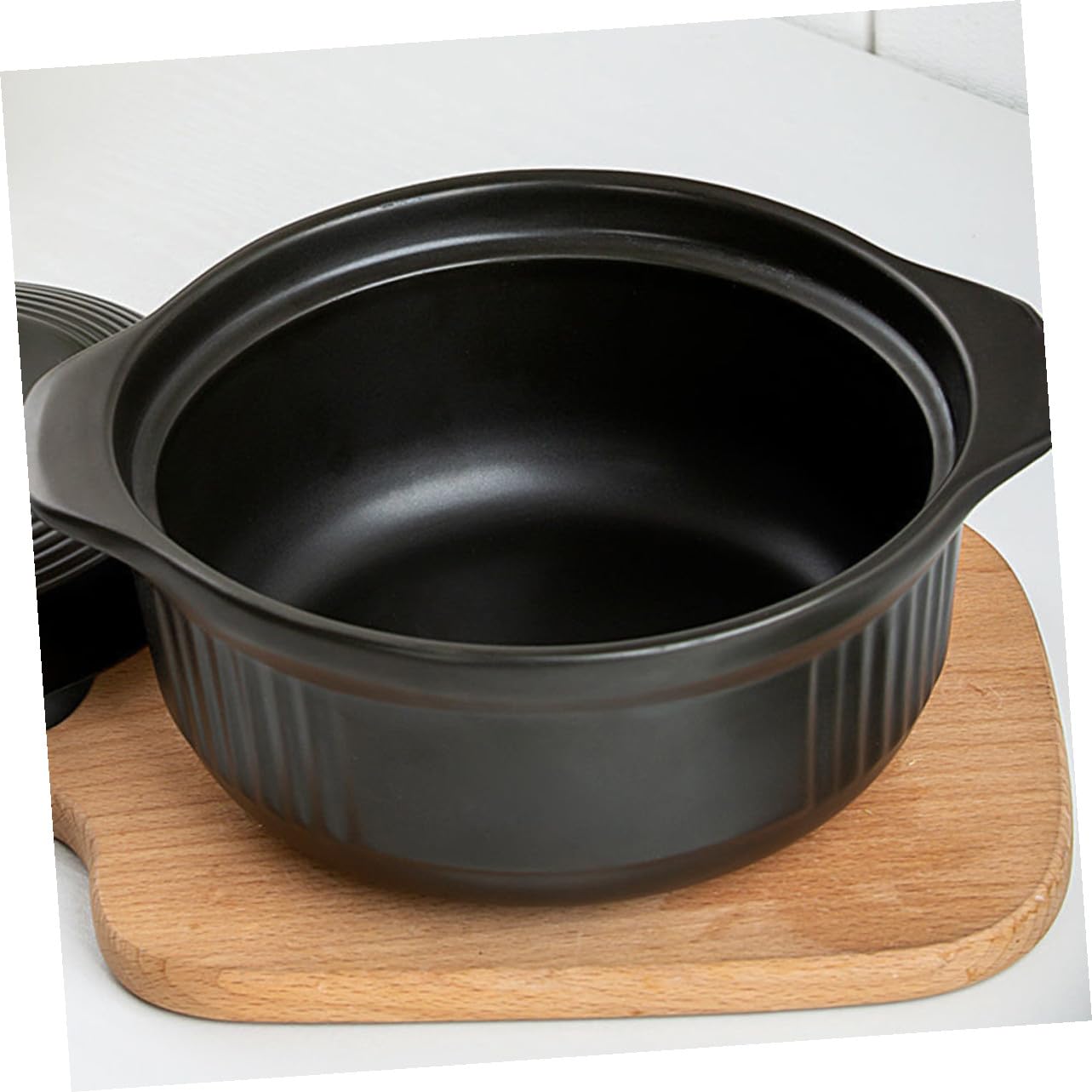 Pentola e Doppia Maniglia Superficie Antiaderente in Ceramica da 1115ml per Cuocere Riso, Stufati e Zuppe per Cucina Casalinga