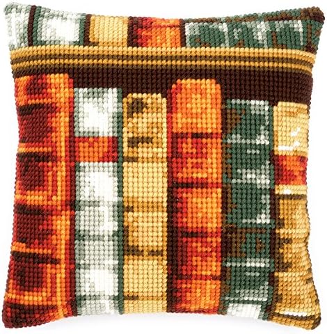 Vervaco Cross Stitch Cushion Kit Books 16" x 16" image 2
