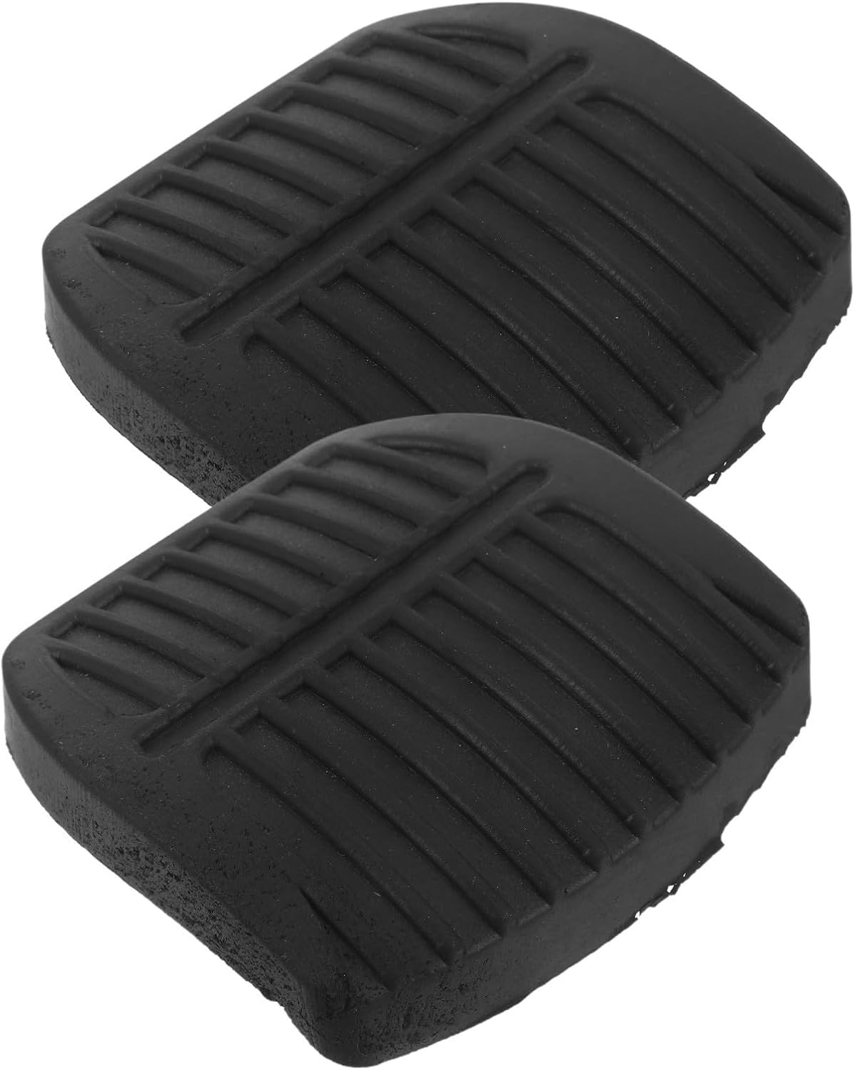 Black Forklift Clutch Brake Pedal Pad Covers, Replacement 2pcs Plastic
