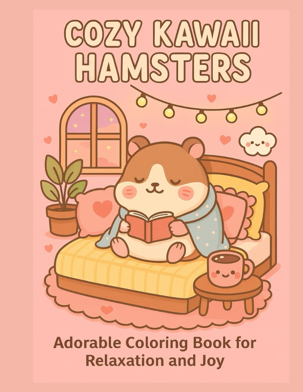 Cozy Kawaii Hamsters: Adorable Coloring Book for Relaxation and Joy