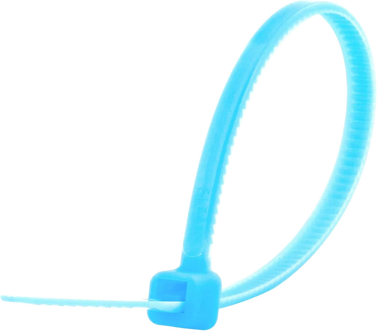 Secure 4 Inch Flourescent Blue 18 lb Miniature Nylon Cable