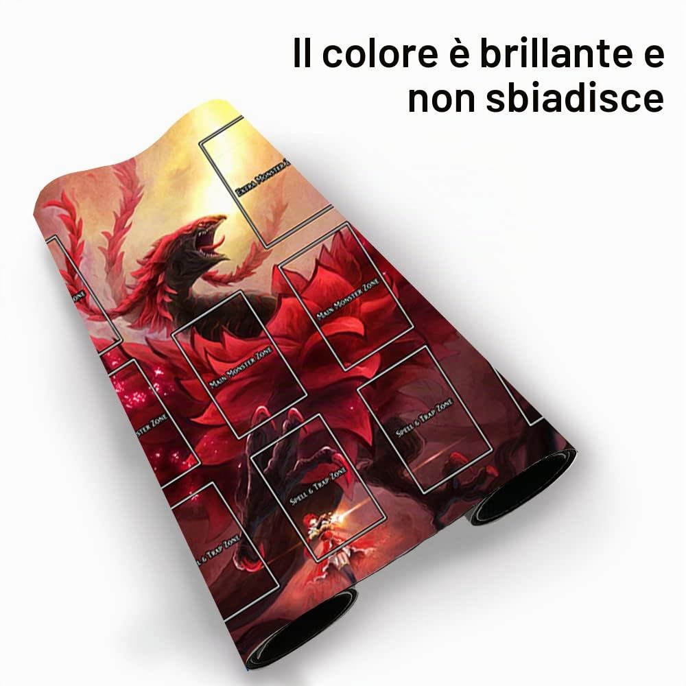 Four leaves Giochi Da Tavolo TCG Gioco Pad Borsa Gratuita con Zona Di Carte Ygo Card Gioco Tavolo Pad Dimensioni 60x35cm Tappetino Per Mouse Compatibile con MTG TCG