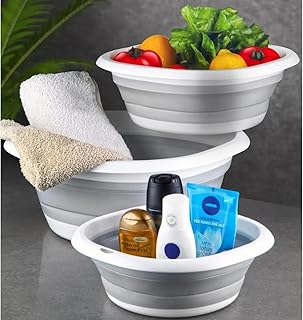 Orret Home Katlanabilir Silikon Badya,Akordiyon, Katlanabilir Leğen (31X31)