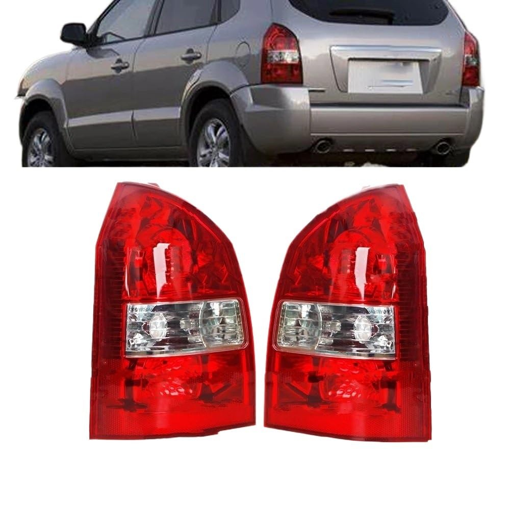 Fanale Posteriore Sinistro/Destro Per Hyundai Tucson 2005-2010 – Alloggiamento In ABS, Impermeabile, Senza Lampadina (Solo 1 Pezzo)