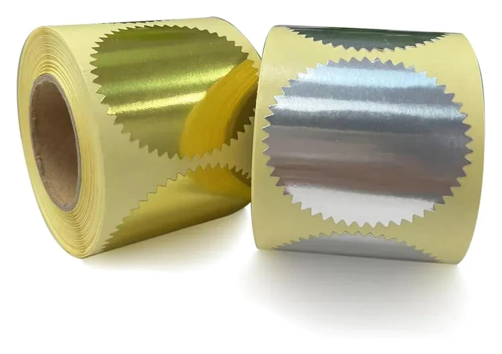 sigillo di confezione adesivo, Adesivi con timbro in rilievo rotondo multicolore da 5 cm, confezione 500(Green)