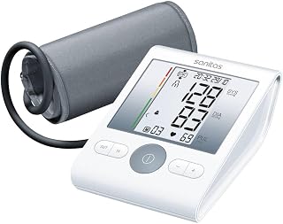 Sanitas SBM 22 Oberarm-Blutdruckmessgerät (mit Manschettensitzkontrolle, farbige Einstufung der Messergebnisse)