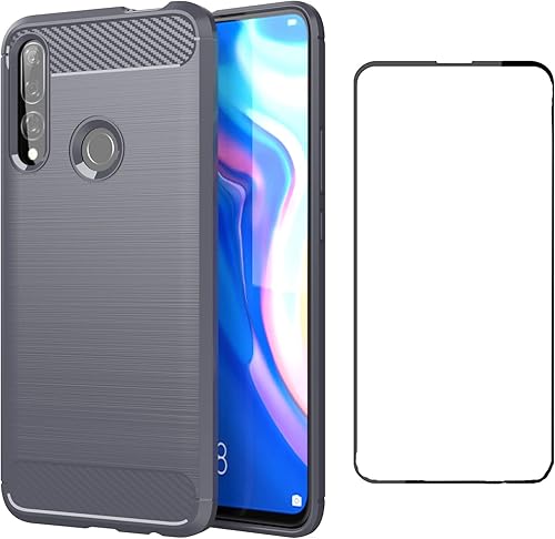 Asuwish Funda de teléfono para Huawei Y9 Prime 2019Honor 9XP Smart Z con protector de pantalla de vidrio templado y accesorios de celda de silicona
