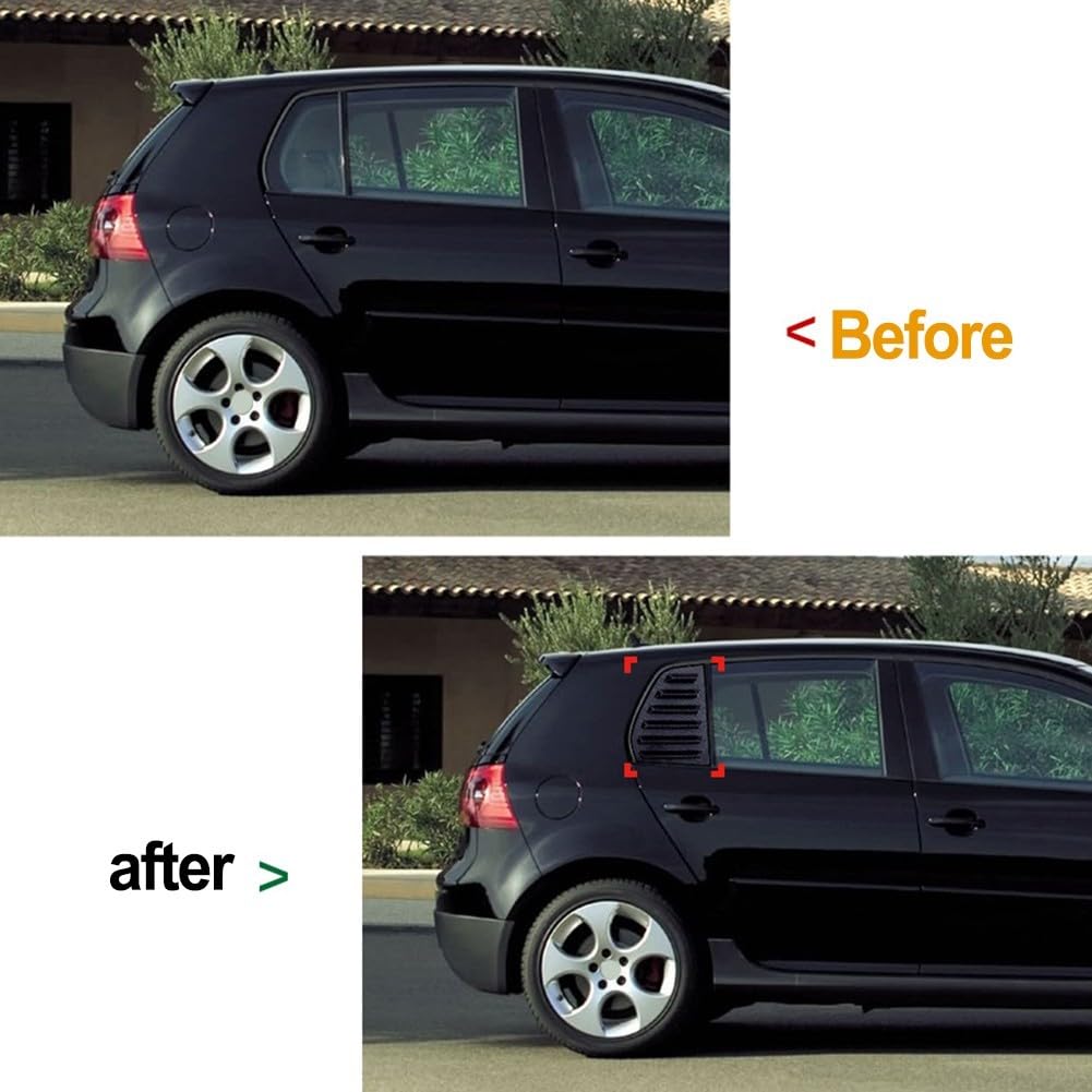 Copertura per alettone posteriore per Golf 5 MK5 2003 2008, elegante e sicura (nero lucido)