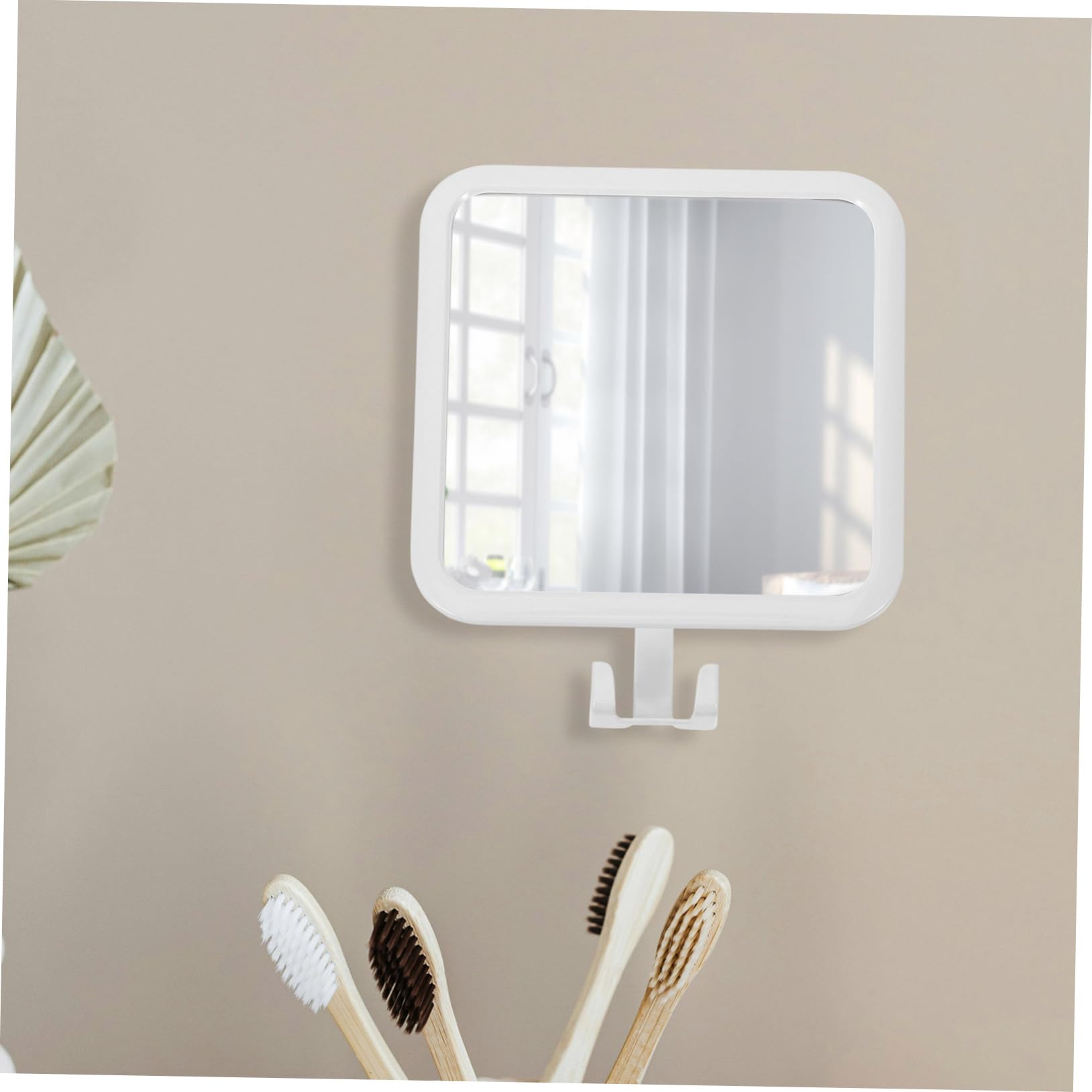 Badezimmer-Make-up-Spiegel mit Saugnapf für die Dusche – ideal für Rasur und Make-up, verstellbar und sicher, perfekt für kleine Räume und Reisen