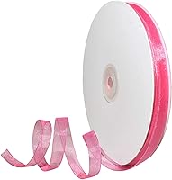 Vista 60 de Morex Ribbon 91803/100-609 Cinta de nailon Organdy, 5/8 pulgadas por 100 yardas, color rojo